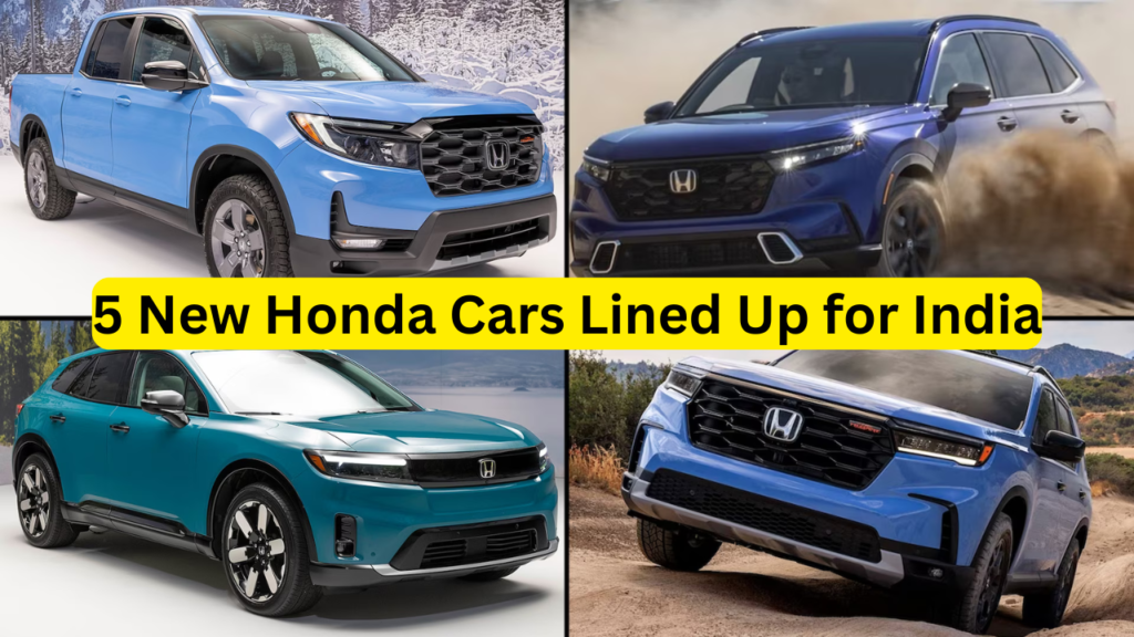 5 New Honda Cars Lined Up for India