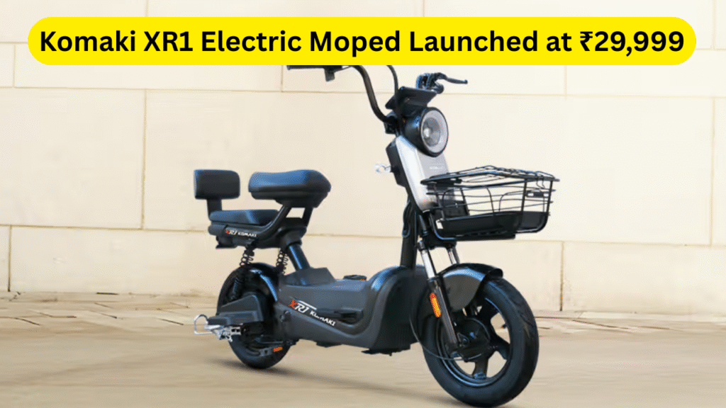 Komaki XR1 Electric Moped Launched at ₹29,999