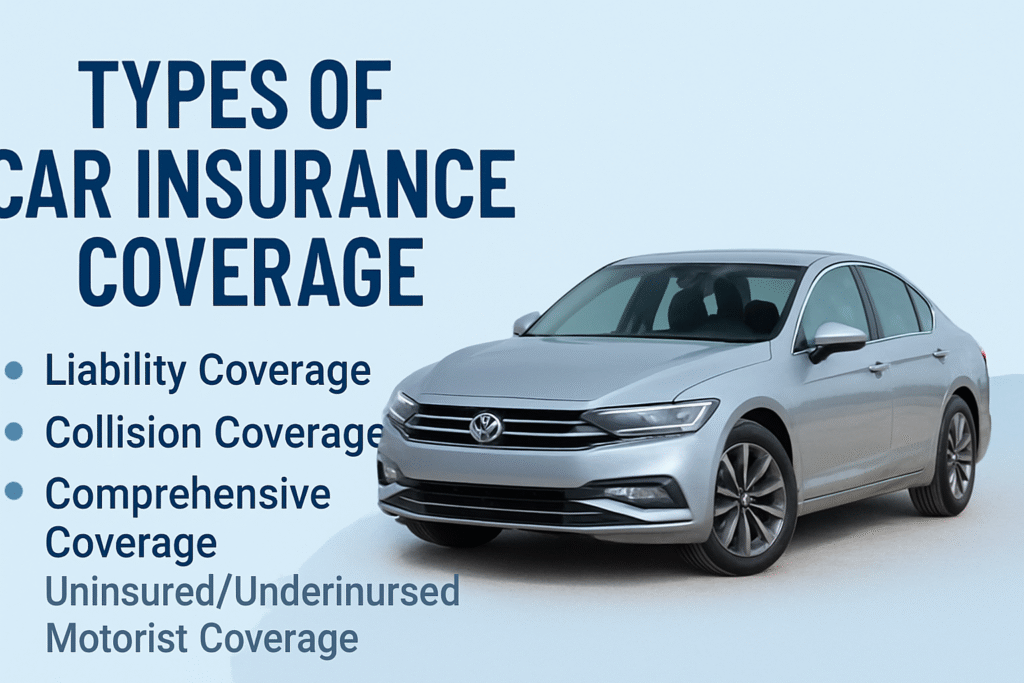 Car Insurance in the USA – Complete Guide for Drivers (2025 Edition) 3 Types of Car Insurance Coverage